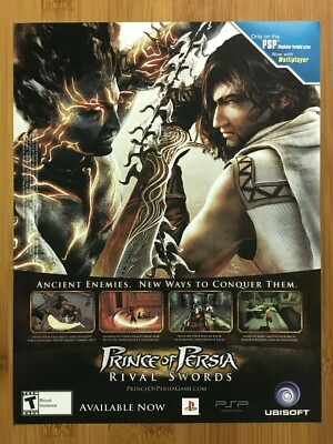 Prince of Persia: Rival Swords PSP Wii 2007 Print Ad/Poster Official Promo Art