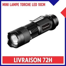 Mini Lampe Torche LED Tactique ULTRA PUISSANTE 300 Lumens Portable Poche Survie