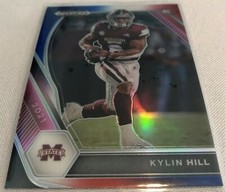 2021 Prizm Draft Football Kylin Hill Mississippi State Red White Blue Prizm RC