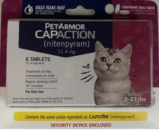 PETARMOR CAPACTION CATS 2-25LB 6 TABLETS