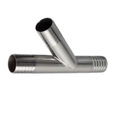1" Tee Y Lateral Insert Hose 304 stainless Maple Syrup inch