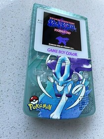 Nintendo Gameboy Color Colour Game Boy BACKLIT IPS Q5 V2 GBC Pokemon 🔹SUICUNE🔹
