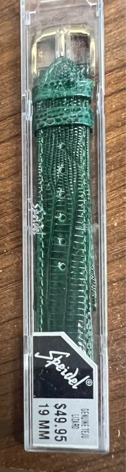 19mm SPEIDEL GENUINE LIZARD DARK GREEN WATCH BAND! GREAT ITEM! - Image 3 of 3