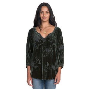 velvet peasant top
