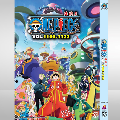 One Piece Anime DVD Box 37 (Vol 1100~1122) Egghead Island Arc