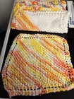 Hand Knitted Dishcloth or WashCloths~New~Set of 4  100% cotton — photo 2