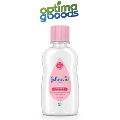Johnson's Baby Oil, Pure Mineral Oil to Prevent Moisture Loss, Original 3 fl. oz