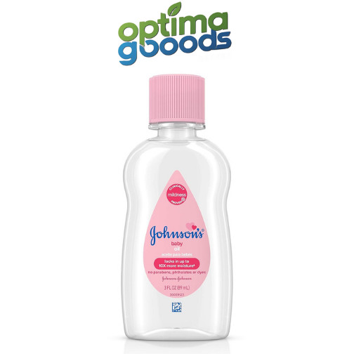 Johnson's Baby Oil, Pure Mineral Oil to Prevent Moisture Loss, Original 3 fl. oz