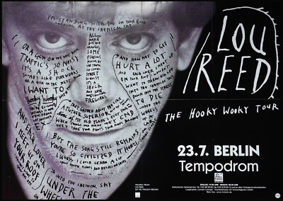 Lou Reed Konzert The Hooky Wooky Live Berlin 23.07.1996 Grafik A1 84x59 cm
