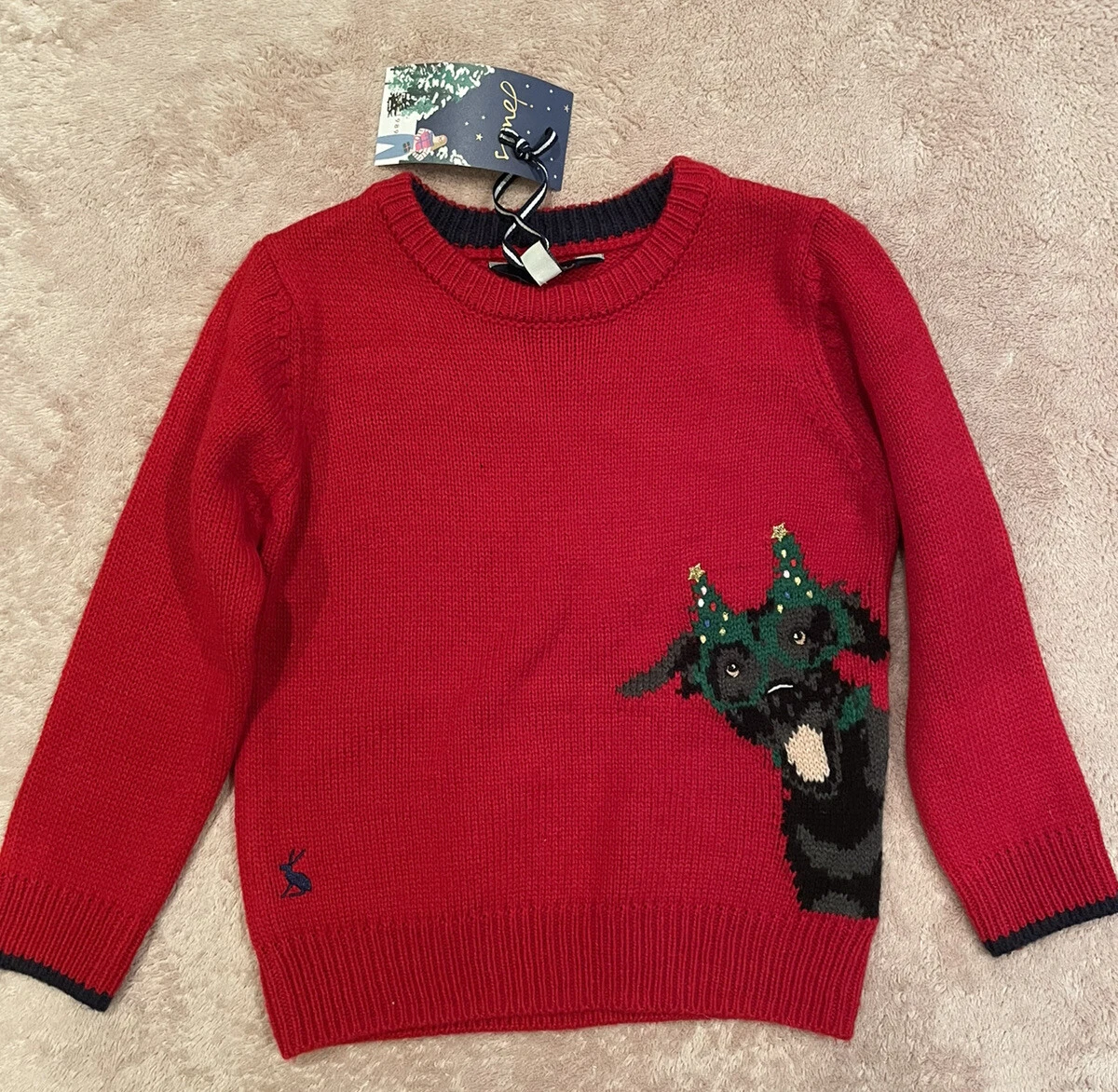 Joules red jumper cheap