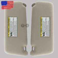 2pcs For 2007-2011 Toyota Camry Tan Beige Sun Visor Pair Left Right 2.4 2.5 3.5L