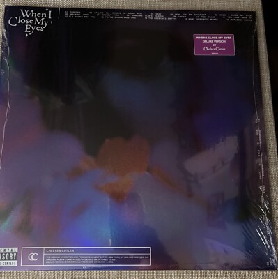 Chelsea Cutler- When I Close My Eyes 2 LP Clear Vinyl Deluxe Edition SEALED!
