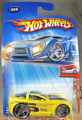 2004 Hot Wheels #99 First Editions TOONED CORVETTE C6 Yellow Makuilli On Rocker