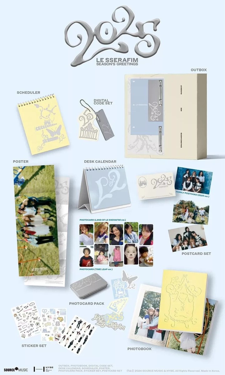 アイドル LE SSERAFIM 2025 SEASON'S GREETINGS LE SSERAFIM 2025 SEASON'S GREETINGS | eBay