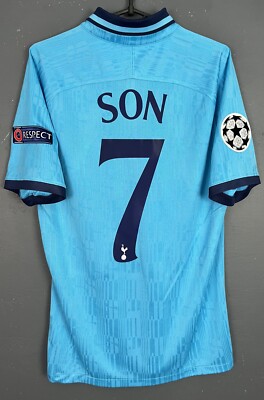MENS TOTTENHAM HOTSPUR 2019/2020 SON #7 UEFA SOCCER FOOTBALL SHIRT