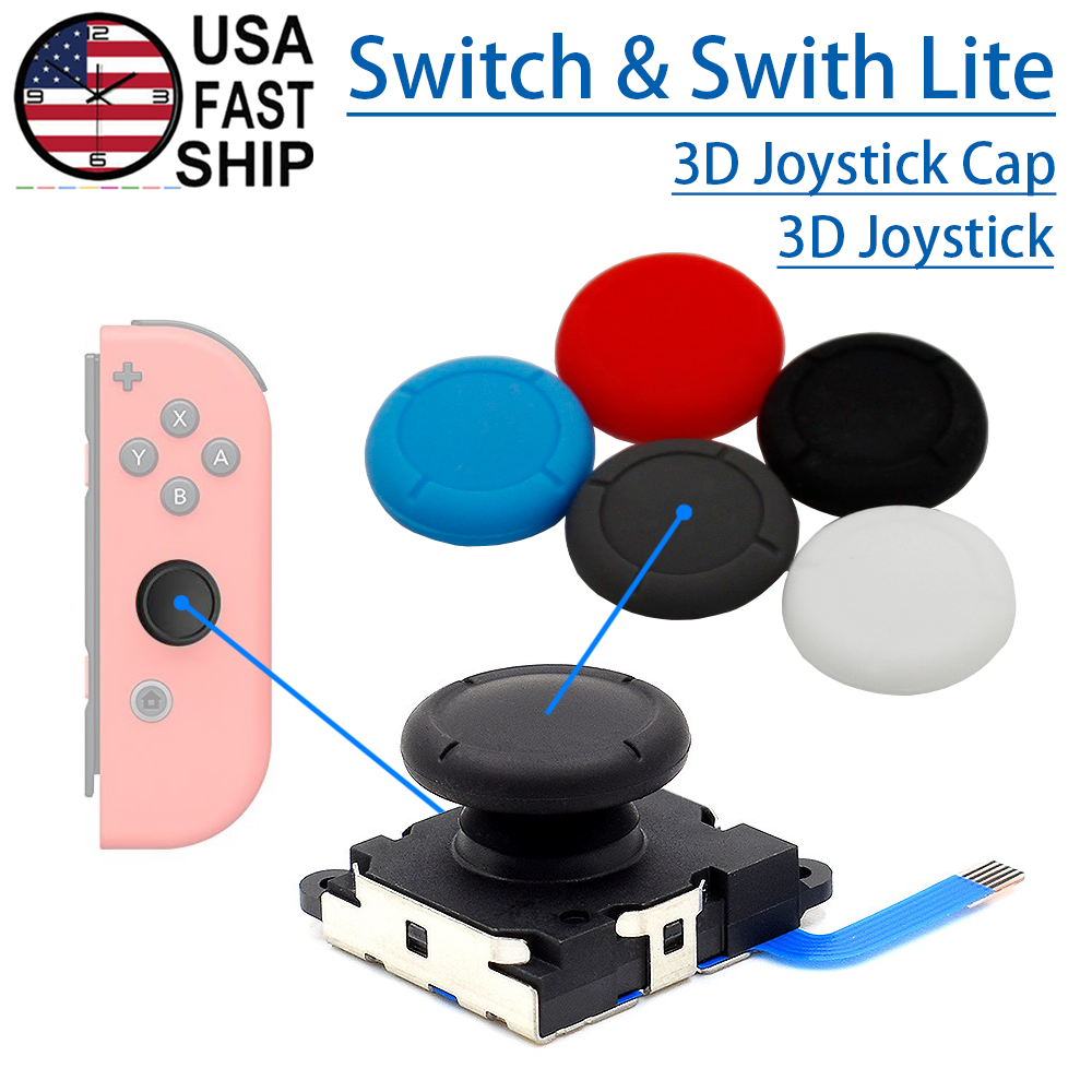 💥Joy-Con 3D Joystick & Joystick Cap Caps For Nintendo Switch NS