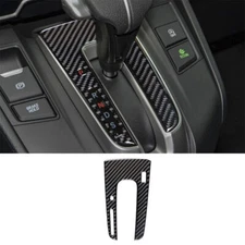Carbon Fiber Interior Gear Shift Cover Trim Sticker For Honda CR-V 2017-2021