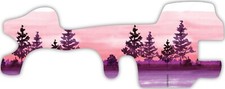 Pink Watercolor Forest Trees Vinyl Wrap For Doc Band Helmet Baby Cranial Helmet