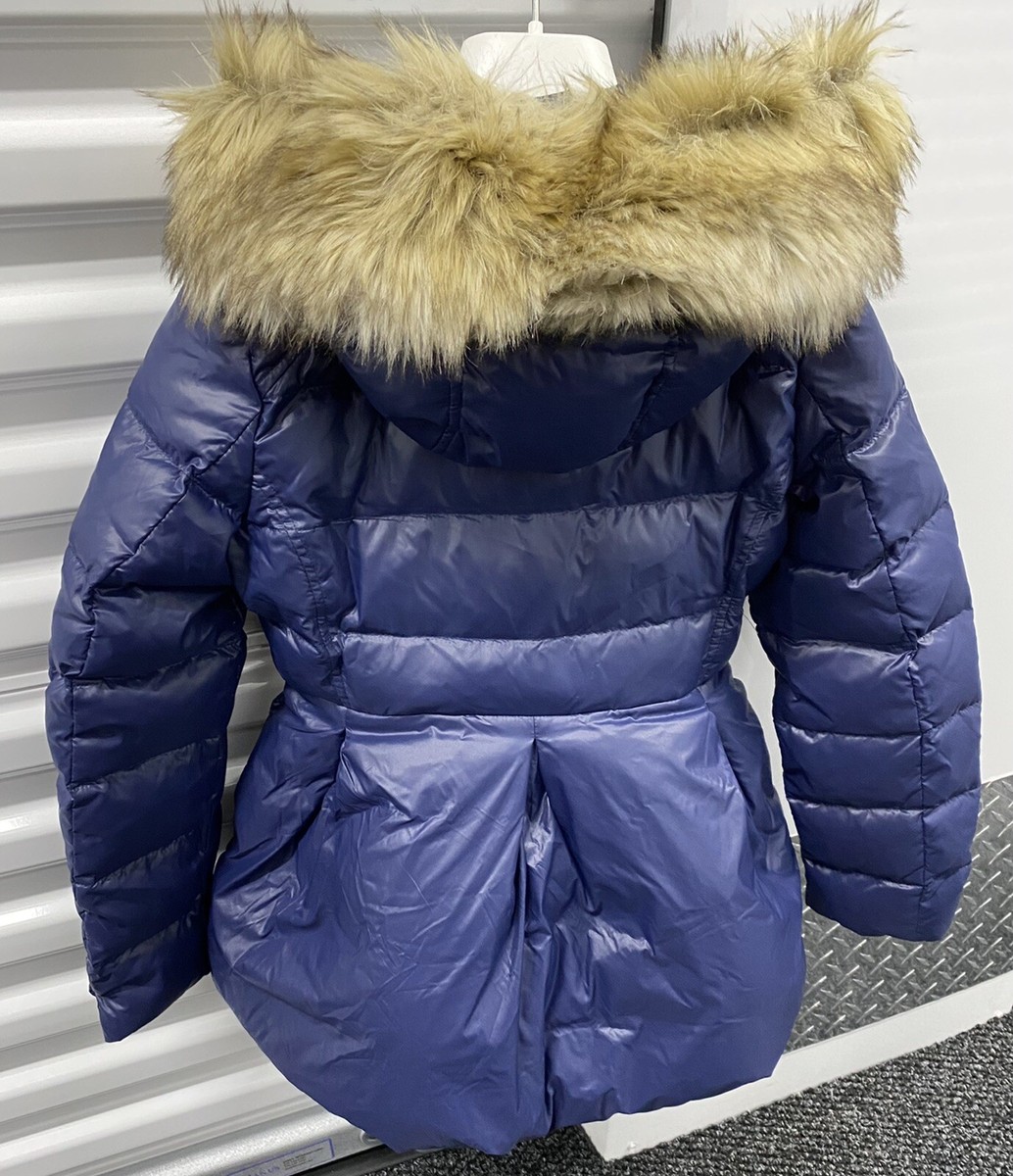 NWT $228 Juicy Couture Girl Warm Winter Navy Blue Down