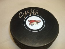 Connor Murphy Signed Arizona Coyotes Hockey Puck Autographed 1B