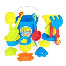 CLASSIC SAND  PLAY Sandcastle Beach Toys for Kids, 12 Pc Set, Heavy-Duty