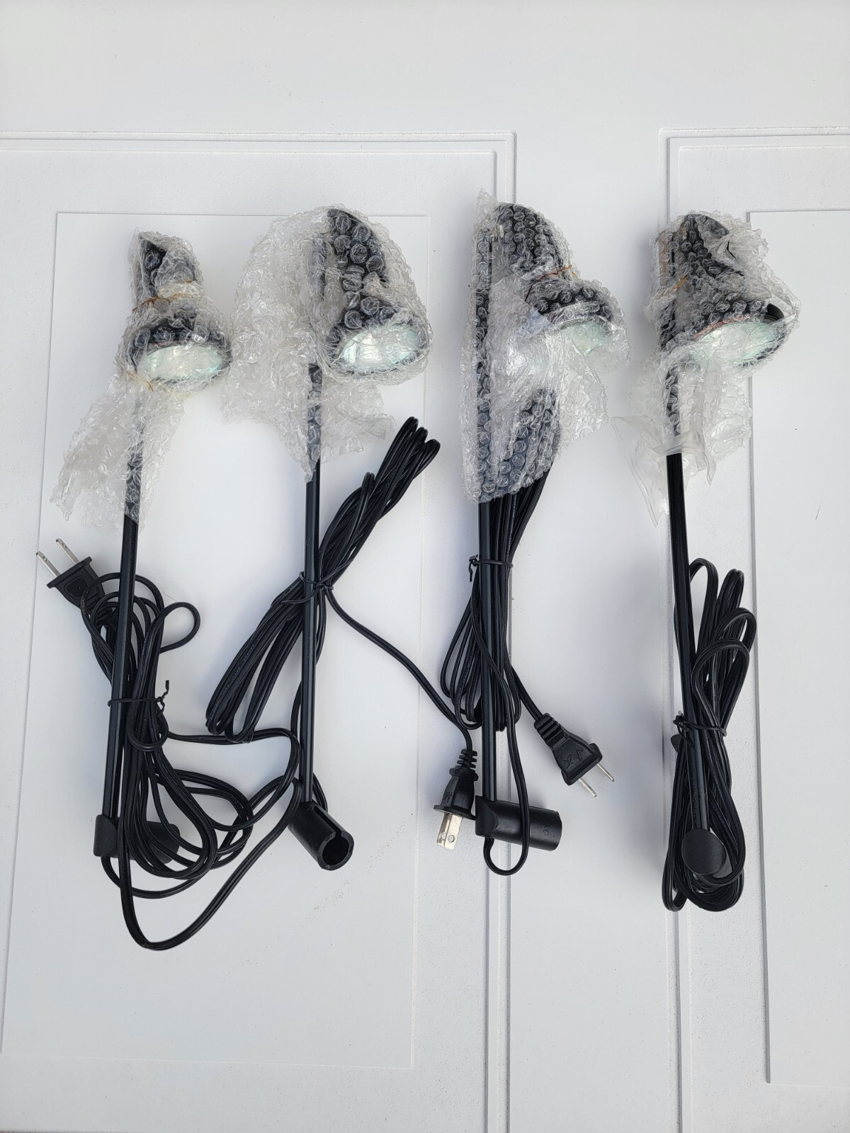 Black Halogen Banner Stand Light Fixture SET OF 4!!
