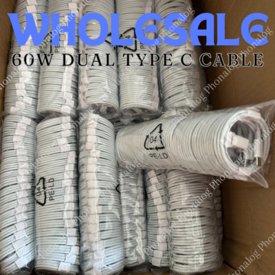 Bulk Lot 3/6FT Type USB-C to USB-C Cable 60W Fast Charging PD Cord Rapid Charger