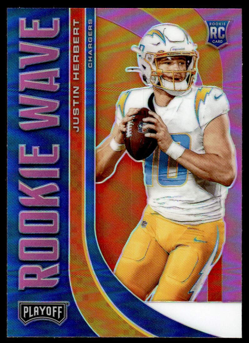 2020 Panini Playoff #RW-4 Justin Herbert FOOTBALL Los Angeles Chargers