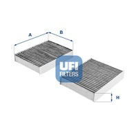 UFI Innenraumfilter Aktivkohlefilter FüR Alfa Romeo 147 937 156 Sportwagon 932_