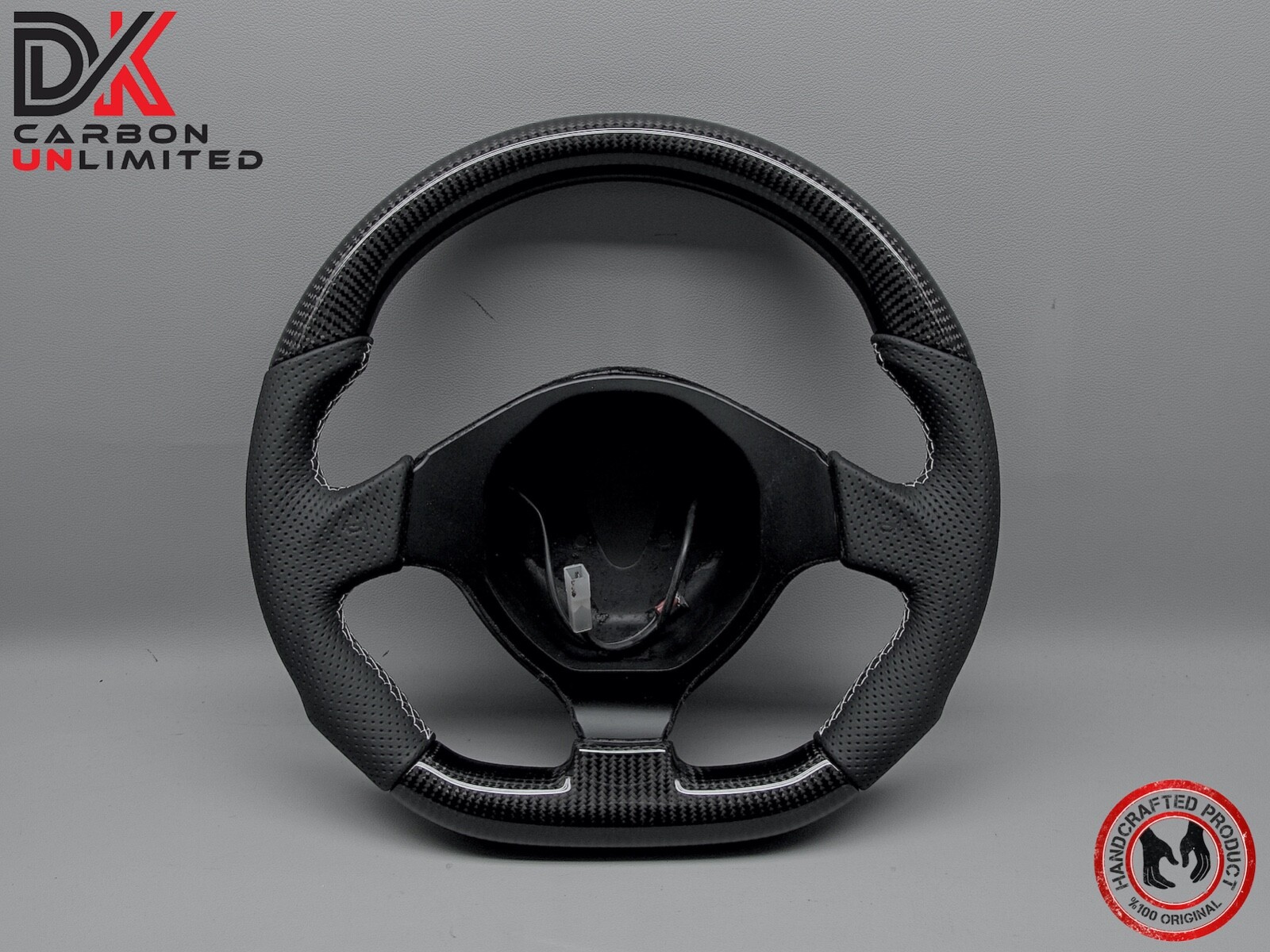 Lamborghini LP640 LP650 LP670 Murcielago Perforated 2x2 Carbon Steering Wheel v3