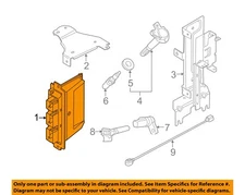 FORD OEM 13-14 Mustang Electrical Ignition System-Eec Module DR3Z12A650HH