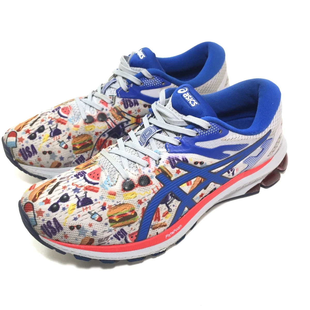 Asics Men s GT 1000 USA Shoes 4th of July Grill Burger Graphics