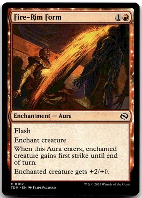 MTG Fire-Rim Form Tarkir: Dragonstorm TDM #107 common NM DRAGON FILLS