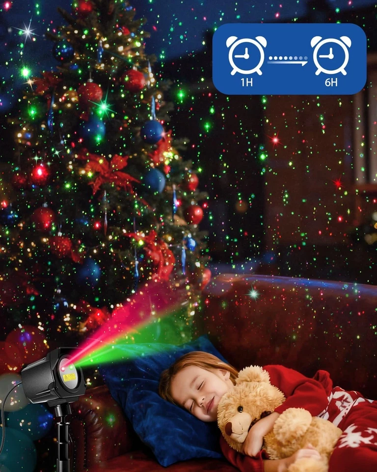 Christmas Projector Lights Outdoor, Thick Metal Housing Laser Light Projector, R - Image 3 of 4