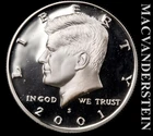 2001-S Silver Kennedy Half Dollar - Choice Gem Proof  Lustrous  #L5296