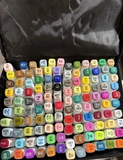 ArtBeek Alcohol Markers, 120 Coloring Markers BRAND NEW WITH CASE