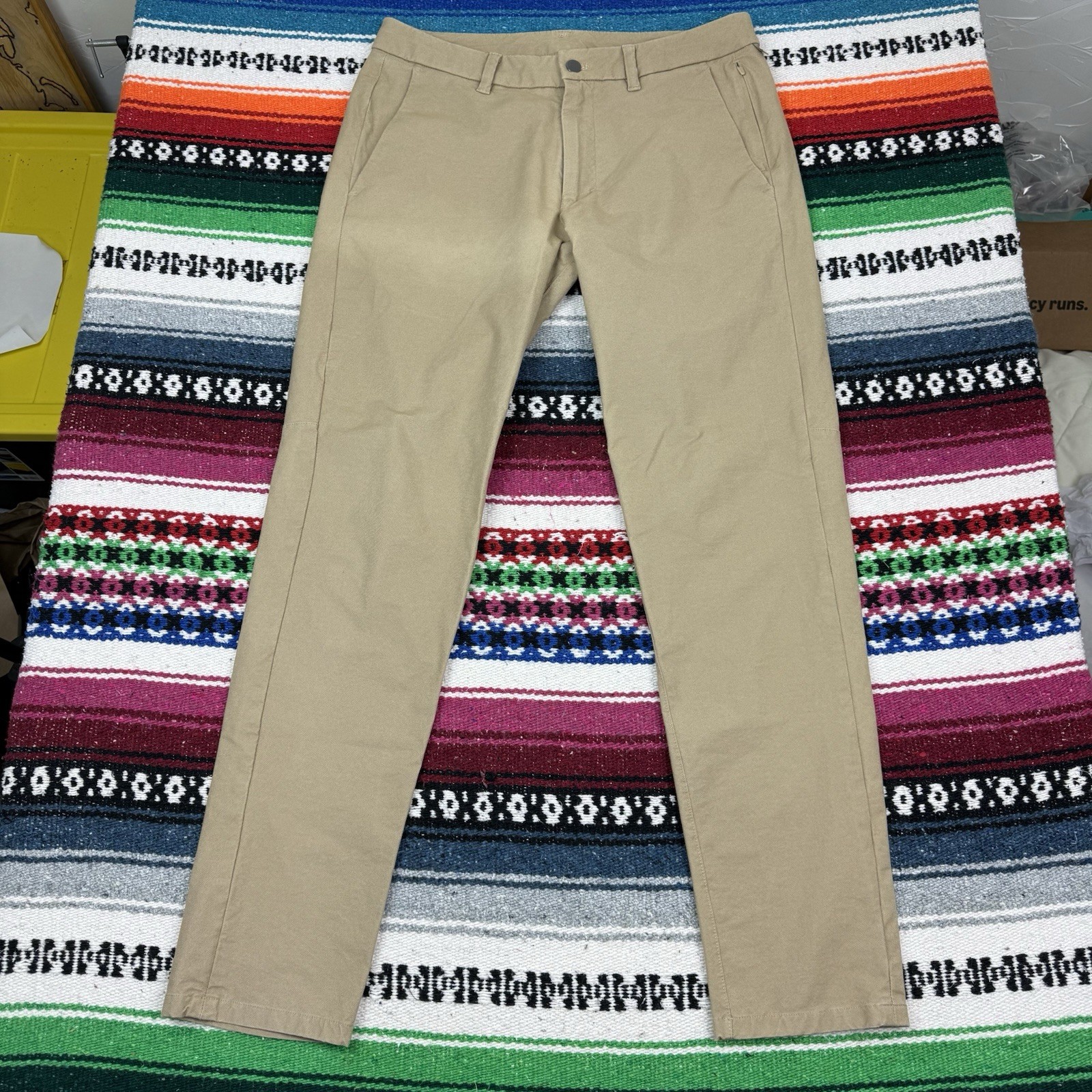 Lululemon Mens 32x31 Sand Beige Slim Commission Pants