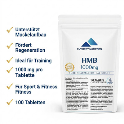 HMB 1000mg 100 Tabletten Muskelaufbau Regeneration Training