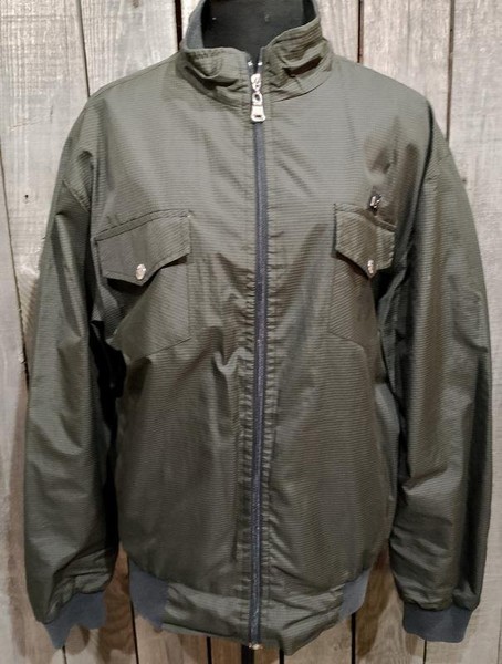 Men Giorgio Armani Jacket Khaki Nylon 38 / M / 46