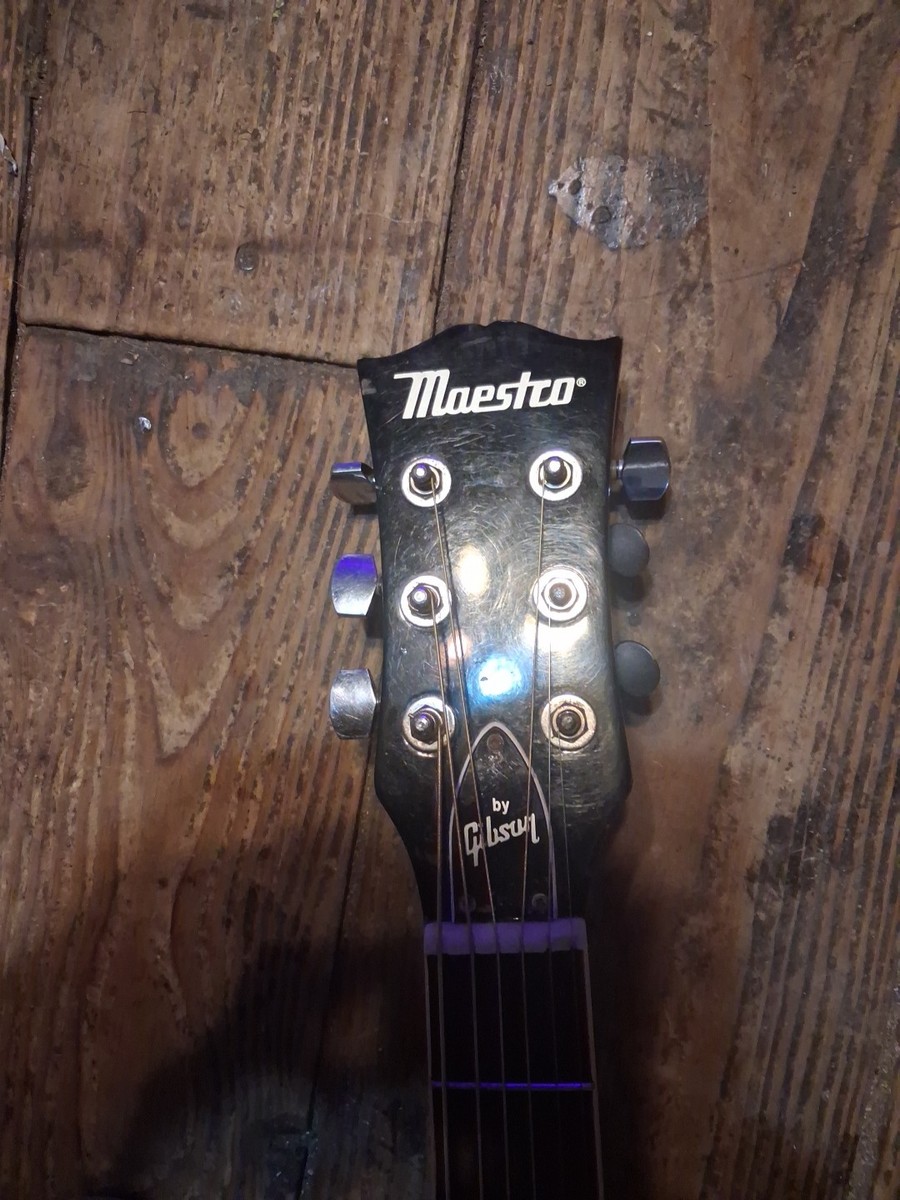 Maestro by Gibson Full Size Acoustic Guitar MA41BKCH Black | eBay