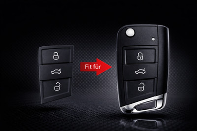 Tastenfeld Pad Gummi für Funk Schlüssel 3-Taste für VW Polo Golf 7 Skoda SEAT