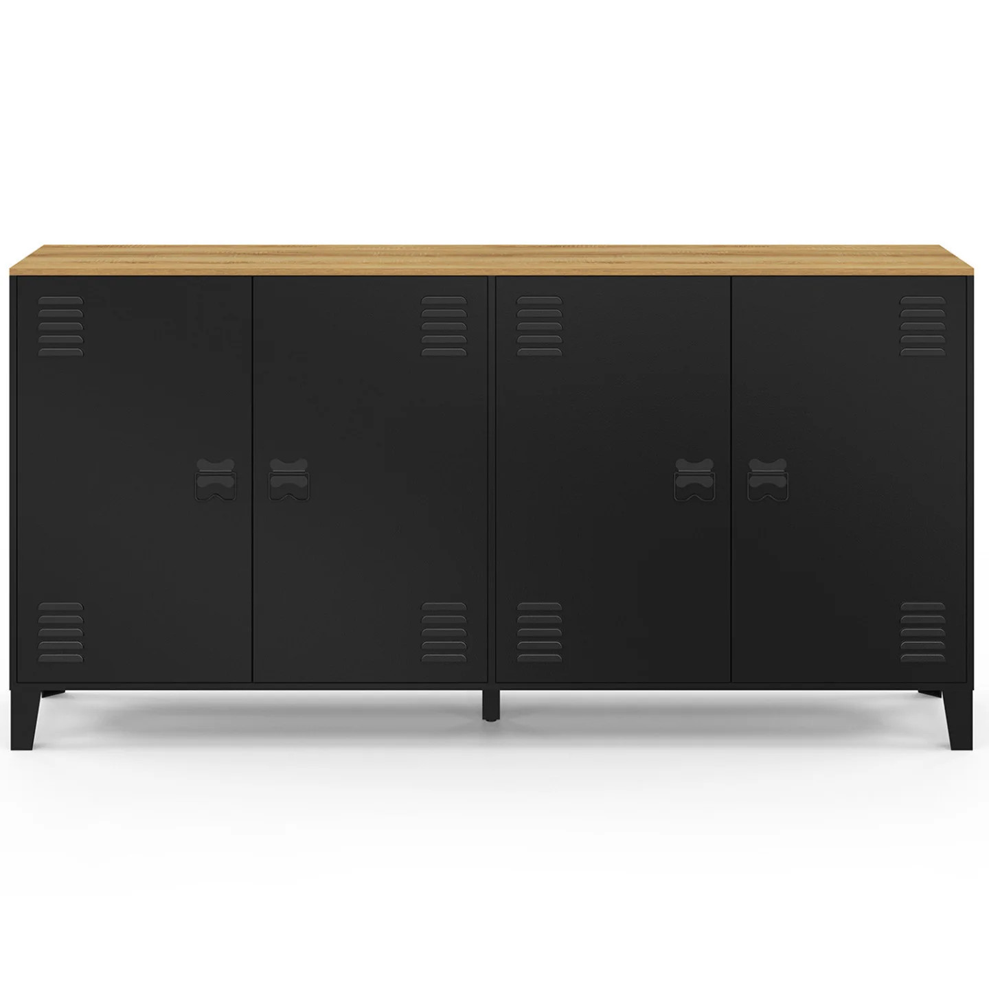 Buffet 160cm style industriel ESTER pour salon chaleureux - 3