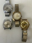 Lot of 4 Timex Electronic Watches. One Is Quartz, Not Tested, 1970s. 2 R 10k RPG