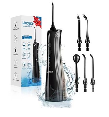 Wasser kabellose Zahnseide Dental Munddusche Zahnreiniger 5 Düsenspitzen UK-Verkäufer