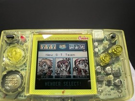SNK Neogeo Pocket Color NGPC Slim Crystal Yellow Console & Free Game