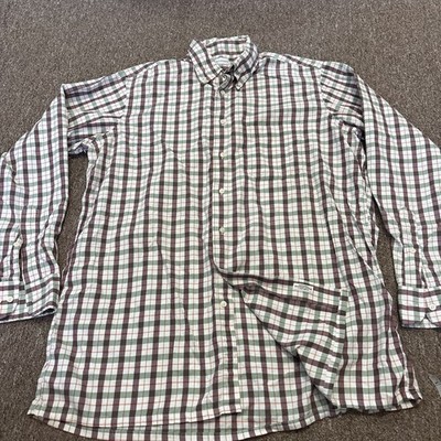 Maus & Hoffman Plaid Button Down Shirt  L Multicolor - Egyption 2 Ply 100s