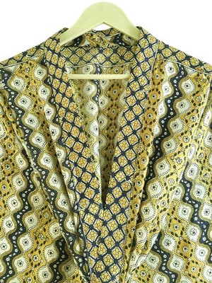 Midi-Kimono aus Seide/leichte Resortkleidung/handgemachter Morgenmantel MKMO1807