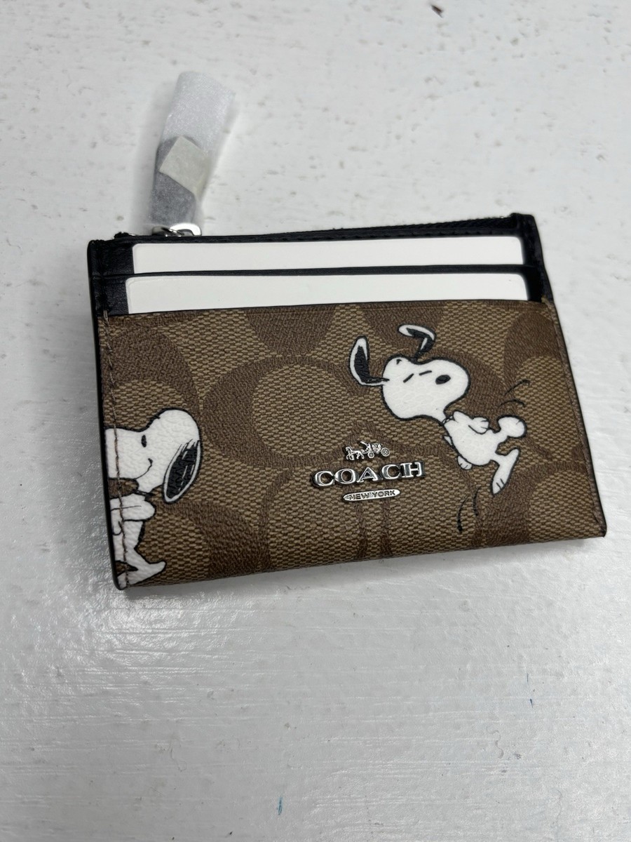 Coach x Peanuts Snoopy Backpack Signature Canvas Varsity Patches