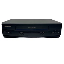 VTG Panasonic Blue Line Omnivision 4-Head PVQ-V201 VCR Working! No Remote