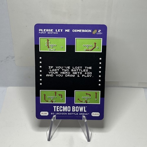 2026 Bo Jackson Battle Arena TECMO BOWL Please Let Me Comeback PL16 1st Ed. SSP